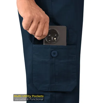 Dark Blue Cargo Mens Jogger Pants